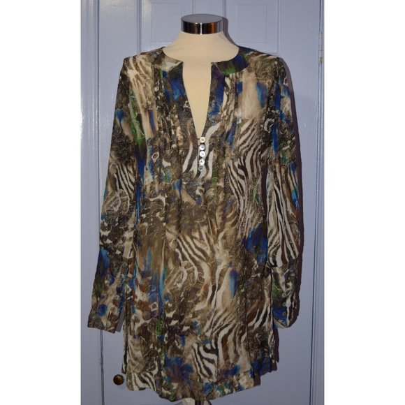 Sao Paolo Sheer Tunic Top size small - Picture 1 of 4